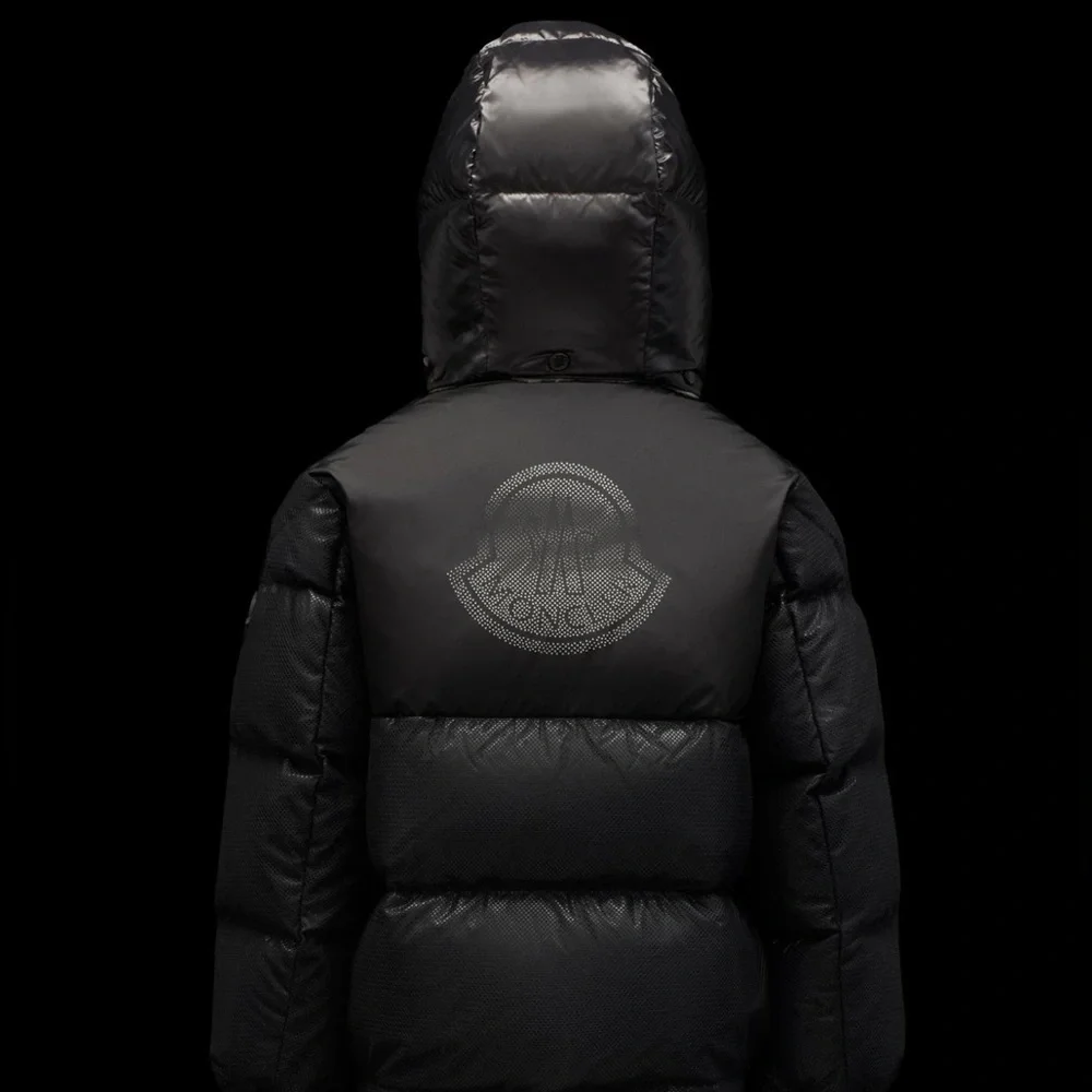Moncler DEMIR GIUBBOTTO Hooded Down Jacket Kids black puffer coat